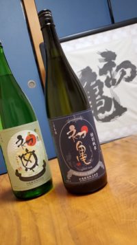 新規取引の地酒蔵『初亀』