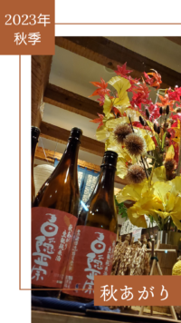 秋あがりを蔵元さん推奨の蒸し燗で是非